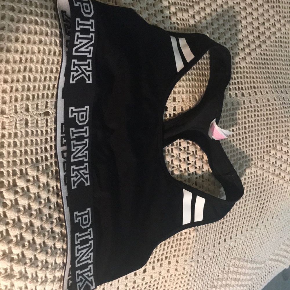 Pink sport bra